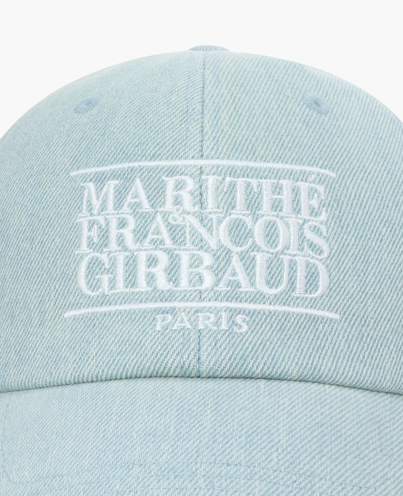 Marithe + Francois Girbaud Denim Washing Classic Logo Covered Cap