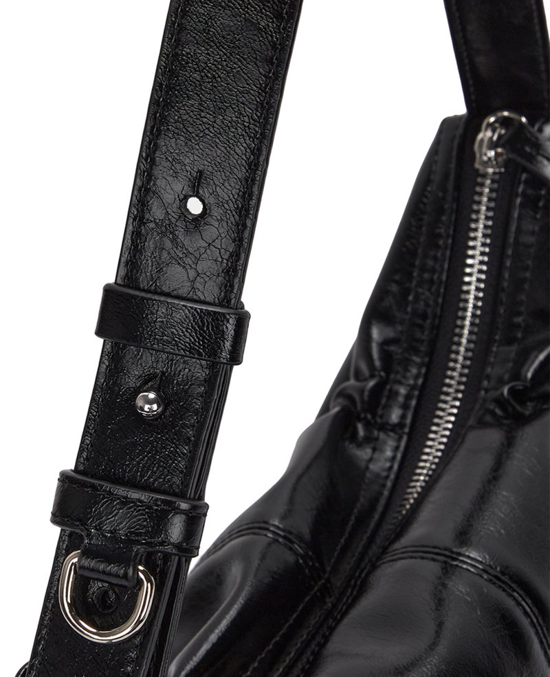 Matin Kim Half Shirring Ribbon Round Bag