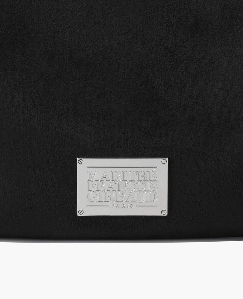 Marithe + Francois Girbaud Classic Logo Round Suede Shoulder Bag
