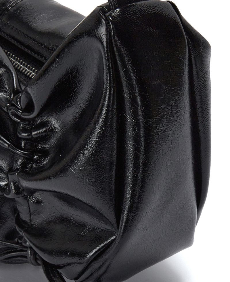 Matin Kim Half Shirring Ribbon Round Bag