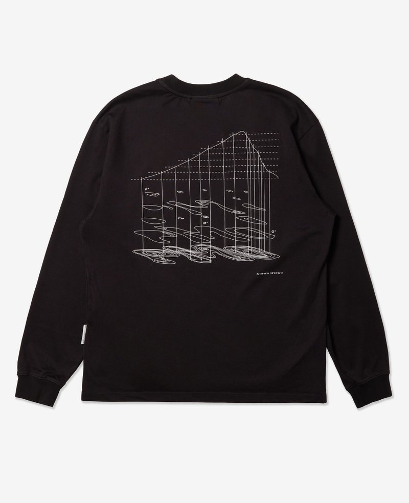 Purple Mountain Map Projection LS Tee