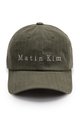 Matin Kim Herringbone Typo Ball Cap