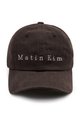 Matin Kim Herringbone Typo Ball Cap