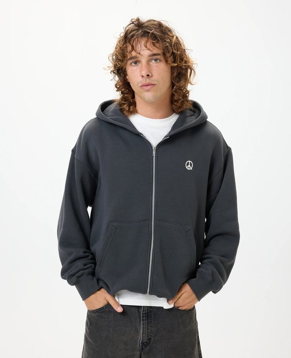 Museum of Peace & Quiet Wordmark Zip Up Hoodie