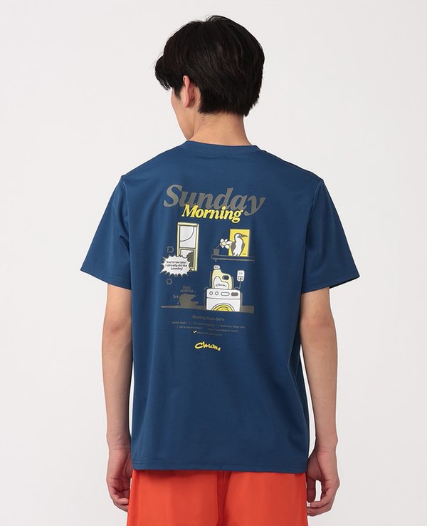 Chums Japan Dry Sunday Morning Pocket Tee