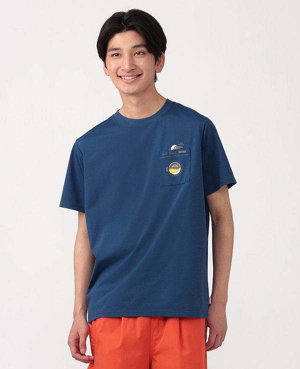 Chums Japan Dry Sunday Morning Pocket Tee