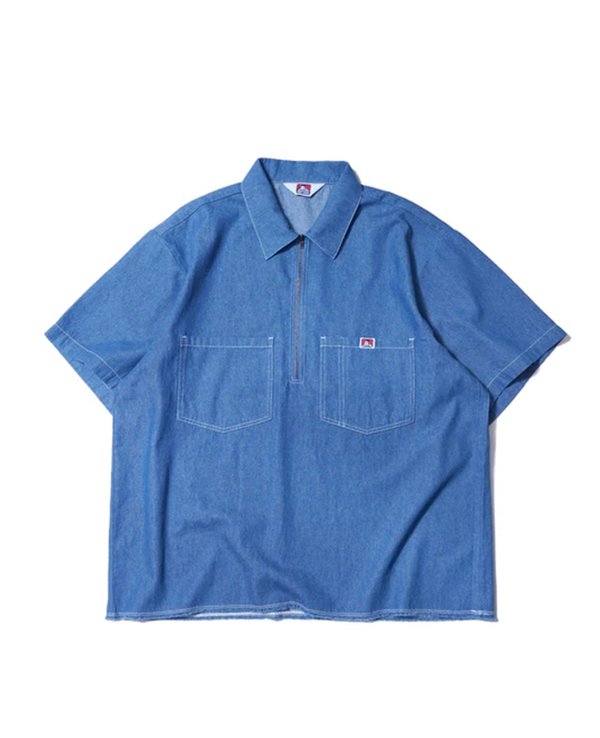 Ben Davis Japan Denim Half Zip Shirt