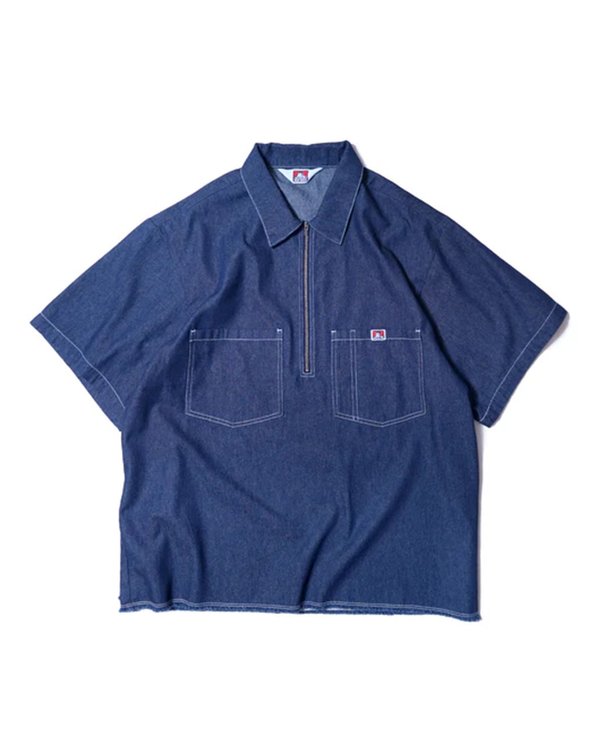 Ben Davis Japan Denim Half Zip Shirt