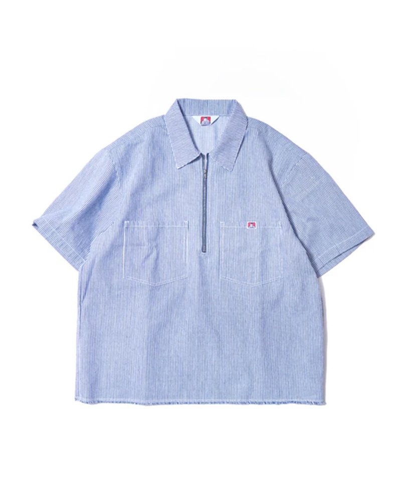 Ben Davis Japan Hickory Half Zip Shirt