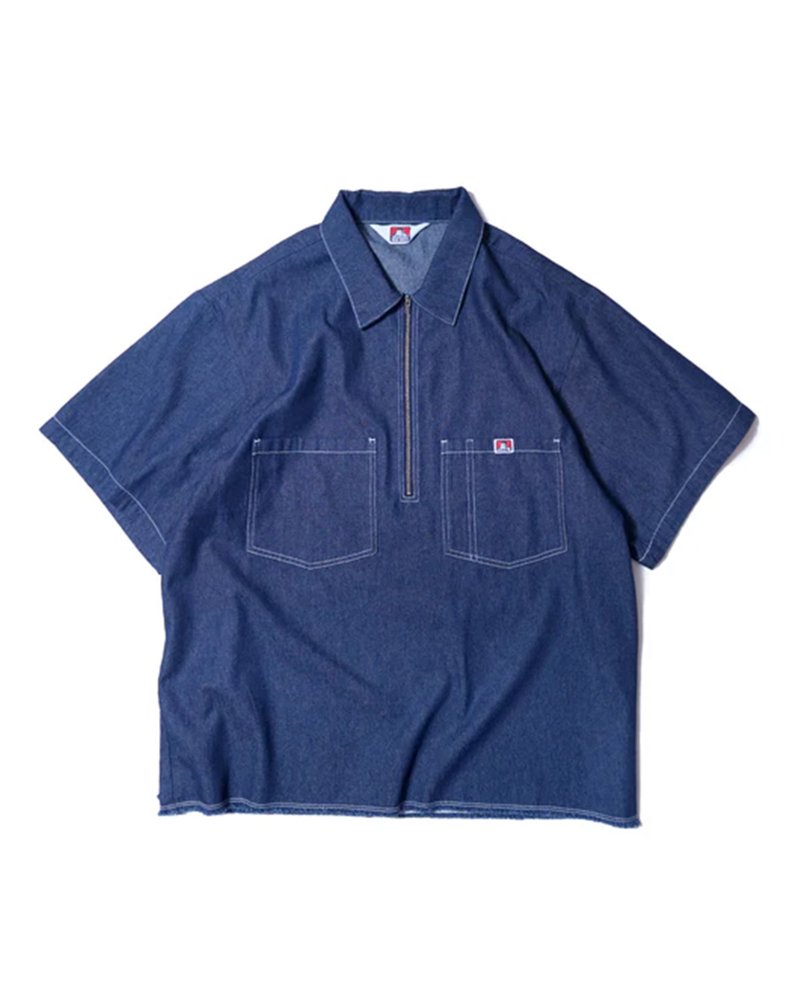 Ben Davis Japan Denim Half Zip Shirt