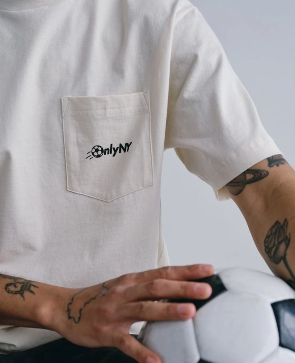 Only NY City Soccer Pocket Tee