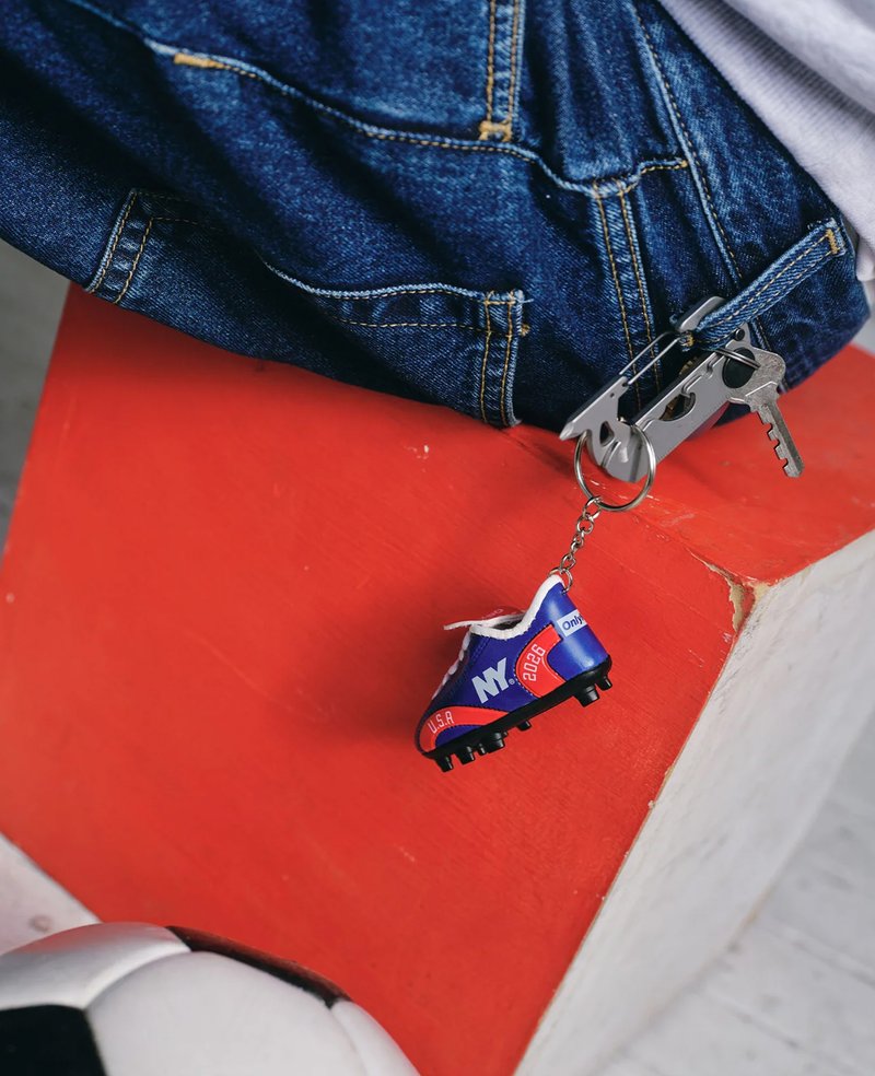 Only NY USA Soccer Cleat Keychain