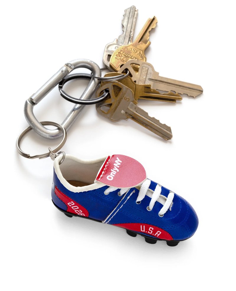 Only NY USA Soccer Cleat Keychain