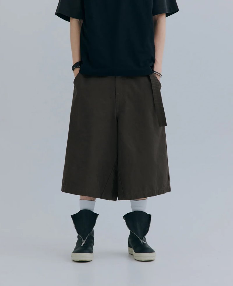 MELSIGN Cropped Drapey Baggy Pants