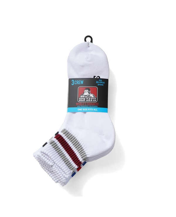 Ben Davis Japan 3P Line Socks Short