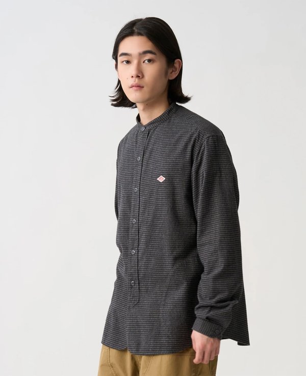 Danton Band Collar Shirt L/S