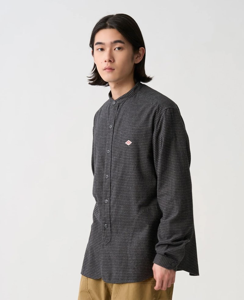 Danton Band Collar Shirt L/S