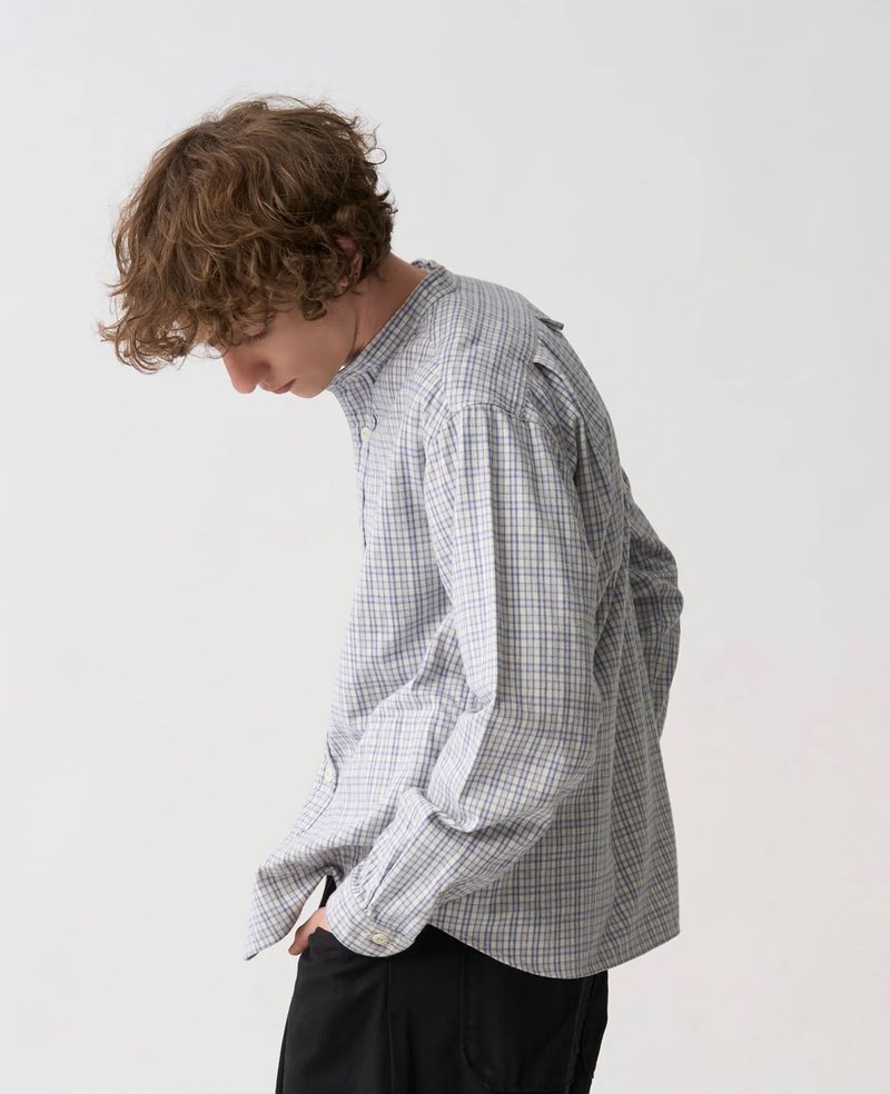 Danton Band Collar Shirt L/S