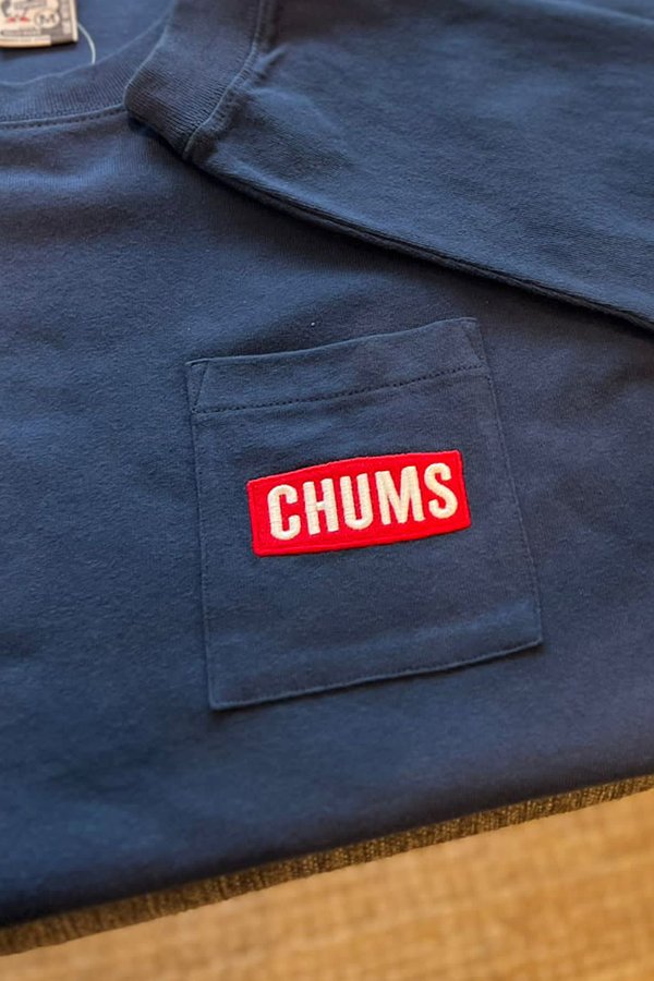 Chums Logo Pocket L/S Tee